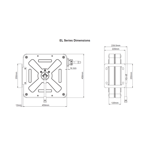 EL 2D Dimension Drawing